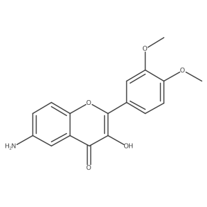 6-amino-2-(3,4-dimethoxyphenyl)-3-hydroxy-4H-chromen-4-one结构式