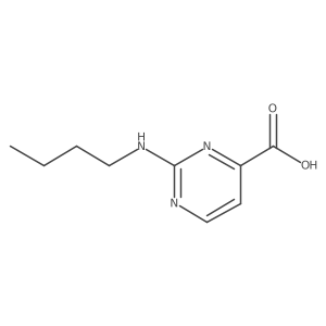 2-(Butylamino)pyrimidine-4-carboxylic acid结构式