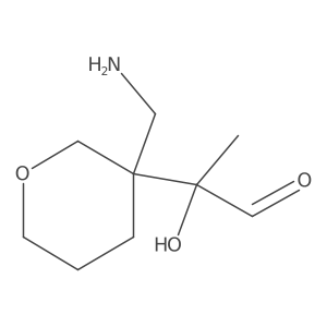 2-[3-(Aminomethyl)oxan-3-yl]-2-hydroxypropanal结构式