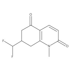 7-(Difluoromethyl)-1-methyl-7,8-dihydroquinoline-2,5(1H,6H)-dione结构式