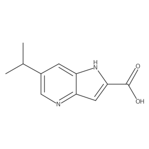 6-Isopropyl-1H-pyrrolo[3,2-b]pyridine-2-carboxylic acid结构式