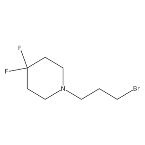 1-(3-Bromopropyl)-4,4-difluoropiperidine Structure