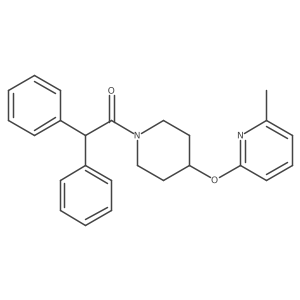 1-(4-((6-Methylpyridin-2-yl)oxy)piperidin-1-yl)-2,2-diphenylethanone结构式