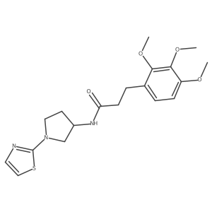N-(1-(thiazol-2-yl)pyrrolidin-3-yl)-3-(2,3,4-trimethoxyphenyl)propanamide Structure