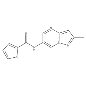 N-(2-methylpyrazolo[1,5-a]pyrimidin-6-yl)thiophene-2-carboxamide Structure