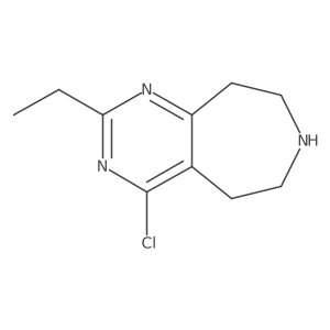 4-Chloro-2-ethyl-5H,6H,7H,8H,9H-pyrimido[4,5-d]azepine结构式
