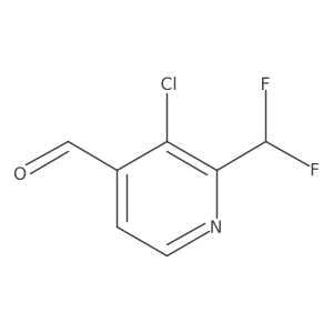 3-Chloro-2-(difluoromethyl)isonicotinaldehyde Structure