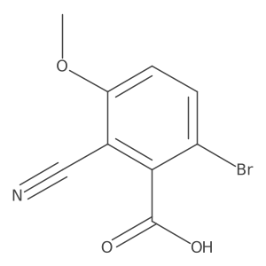 6-Bromo-2-cyano-3-methoxybenzoic acid Structure
