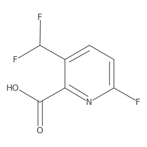 3-(Difluoromethyl)-6-fluoropyridine-2-carboxylic acid Structure