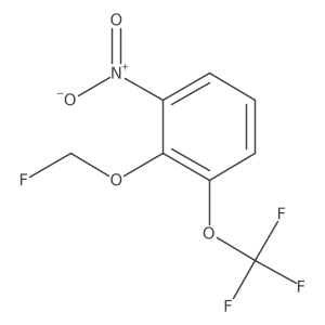 1-Fluoromethoxy-2-nitro-6-(trifluoromethoxy)benzene结构式