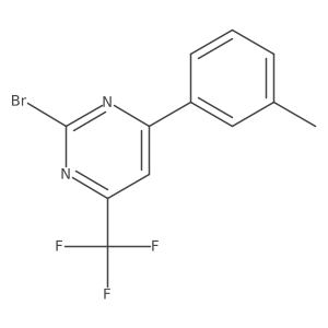 2-Bromo-6-(m-tolyl)-4-(trifluoromethyl)pyrimidine结构式