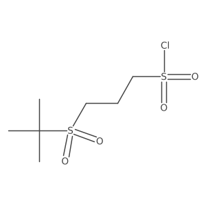 3-(tert-Butylsulfonyl)propane-1-sulfonyl chloride Structure