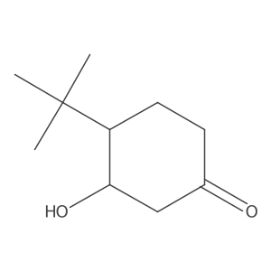 4-Tert-butyl-3-hydroxycyclohexan-1-one结构式