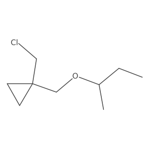 1-[(Butan-2-yloxy)methyl]-1-(chloromethyl)cyclopropane Structure