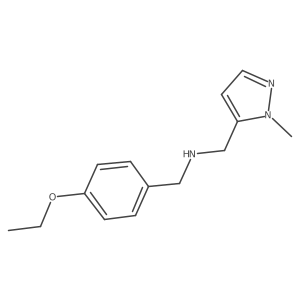 [(4-ethoxyphenyl)methyl][(1-methyl-1H-pyrazol-5-yl)methyl]amine结构式