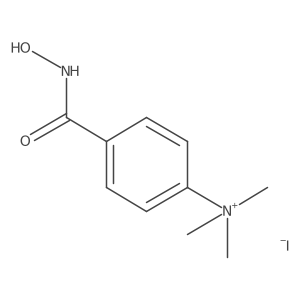4-(Hydroxycarbamoyl)-N,N,N-trimethylbenzenaminium iodide结构式