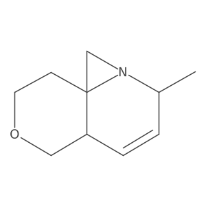 (4aR,7R,9aS)-7-methyl-3,4,7,9a-tetrahydro-1H,5H-azirino[1,2-a]pyrano[4,3-b]pyridine结构式