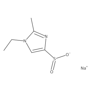 Sodium 1-ethyl-2-methyl-1H-imidazole-4-sulfinate结构式