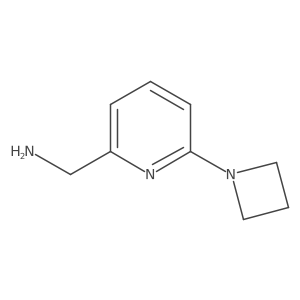 6-(1-Azetidinyl)-2-pyridinemethanamine结构式