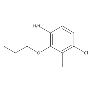 4-Chloro-3-methyl-2-propoxyaniline Structure