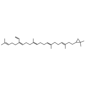 (3S)-3-[(3E,7E,11E,15Z)-16-ethenyl-3,7,12,20-tetramethylhenicosa-3,7,11,15,19-pentaenyl]-2,2-dimethyloxirane结构式