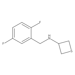 N-(2,5-Difluorobenzyl)thietan-3-amine Structure