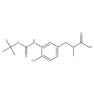 3-(3-{[(Tert-butoxy)carbonyl]amino}-4-chlorophenyl)-2-methylpropanoic acid Structure