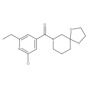 7-(2-Chloro-6-ethylpyridine-4-carbonyl)-1,4-dioxa-7-azaspiro[4.5]decane Structure