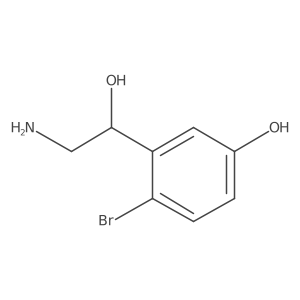 3-[(1R)-2-amino-1-hydroxy-ethyl]-4-bromo-phenol Structure