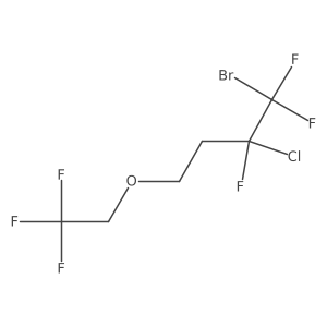 1-Bromo-2-chloro-1,1,2-trifluoro-4-(2,2,2-trifluoroethoxy)butane结构式