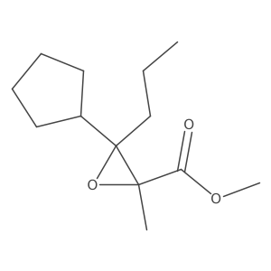 Methyl 3-cyclopentyl-2-methyl-3-propyloxirane-2-carboxylate Structure