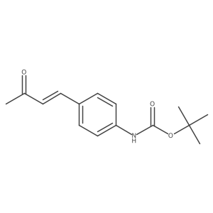 tert-butyl N-[4-(3-oxobut-1-en-1-yl)phenyl]carbamate结构式