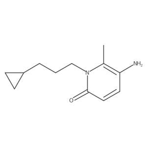 5-Amino-1-(3-cyclopropylpropyl)-6-methyl-1,2-dihydropyridin-2-one Structure