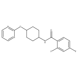 2,4-difluoro-N-((1r,4r)-4-(pyrimidin-2-yloxy)cyclohexyl)benzamide Structure