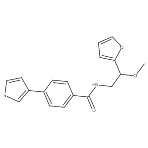 N-(2-(furan-2-yl)-2-methoxyethyl)-4-(thiophen-3-yl)benzamide Structure