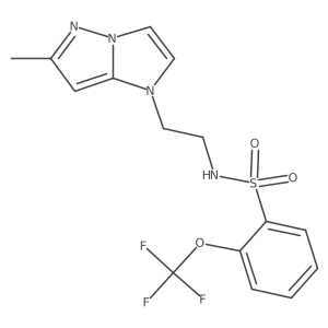 N-(2-(6-methyl-1H-imidazo[1,2-b]pyrazol-1-yl)ethyl)-2-(trifluoromethoxy)benzenesulfonamide Structure