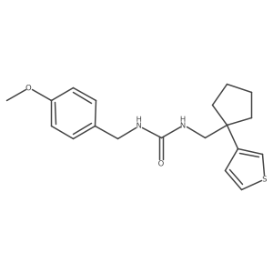 1-(4-Methoxybenzyl)-3-((1-(thiophen-3-yl)cyclopentyl)methyl)urea Structure