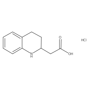 2-(1,2,3,4-Tetrahydroquinolin-2-yl)acetic acid;hydrochloride结构式