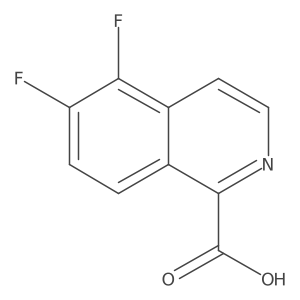 5,6-Difluoroisoquinoline-1-carboxylic acid结构式