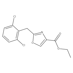 Ethyl 2-(2,6-Dichlorobenzyl)oxazole-4-carboxylate Structure