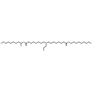 Decan-2-yl 8-((2-hydroxyethyl)(8-(nonyloxy)-8-oxooctyl)amino)octanoate结构式