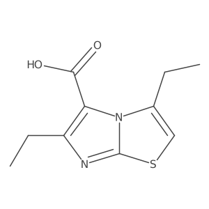 3,6-Diethylimidazo[2,1-b][1,3]thiazole-5-carboxylic acid结构式