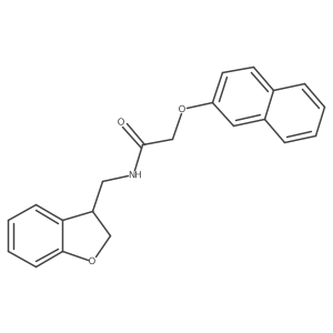 N-[(2,3-dihydro-1-benzofuran-3-yl)methyl]-2-(naphthalen-2-yloxy)acetamide Structure