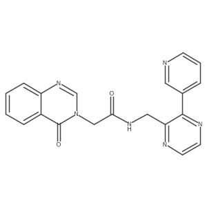 2-(4-oxo-3,4-dihydroquinazolin-3-yl)-N-{[3-(pyridin-3-yl)pyrazin-2-yl]methyl}acetamide Structure