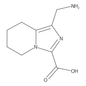 1-(Aminomethyl)-5,6,7,8-tetrahydroimidazo[1,5-a]pyridine-3-carboxylic acid结构式