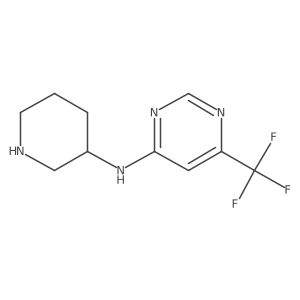 N-(piperidin-3-yl)-6-(trifluoromethyl)pyrimidin-4-amine结构式
