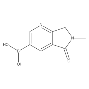B-(6,7-Dihydro-6-methyl-5-oxo-5H-pyrrolo[3,4-b]pyridin-3-yl)boronic acid Structure