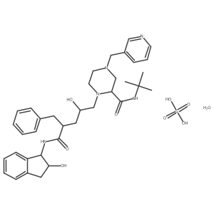 Indinavir sulfate hydrate结构式
