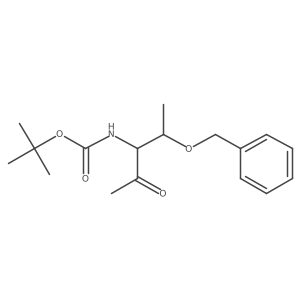 tert-butyl N-[(2S,3R)-2-(benzyloxy)-4-oxopentan-3-yl]carbamate Structure