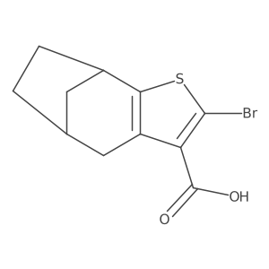 (1R,8S)-4-bromo-3-thiatricyclo[6.2.1.0,2,6]undeca-2(6),4-diene-5-carboxylic acid结构式